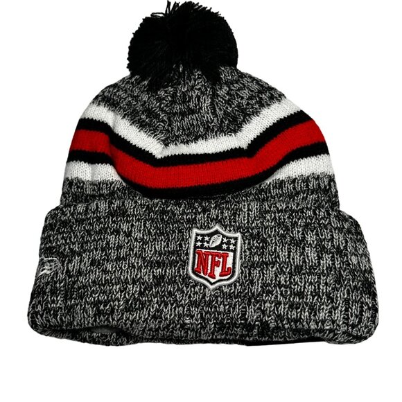 New Era Atlanta Falcons NFL On-Field Pom Knit Beanie Hat One Size Fits Most - Picture 2 of 6